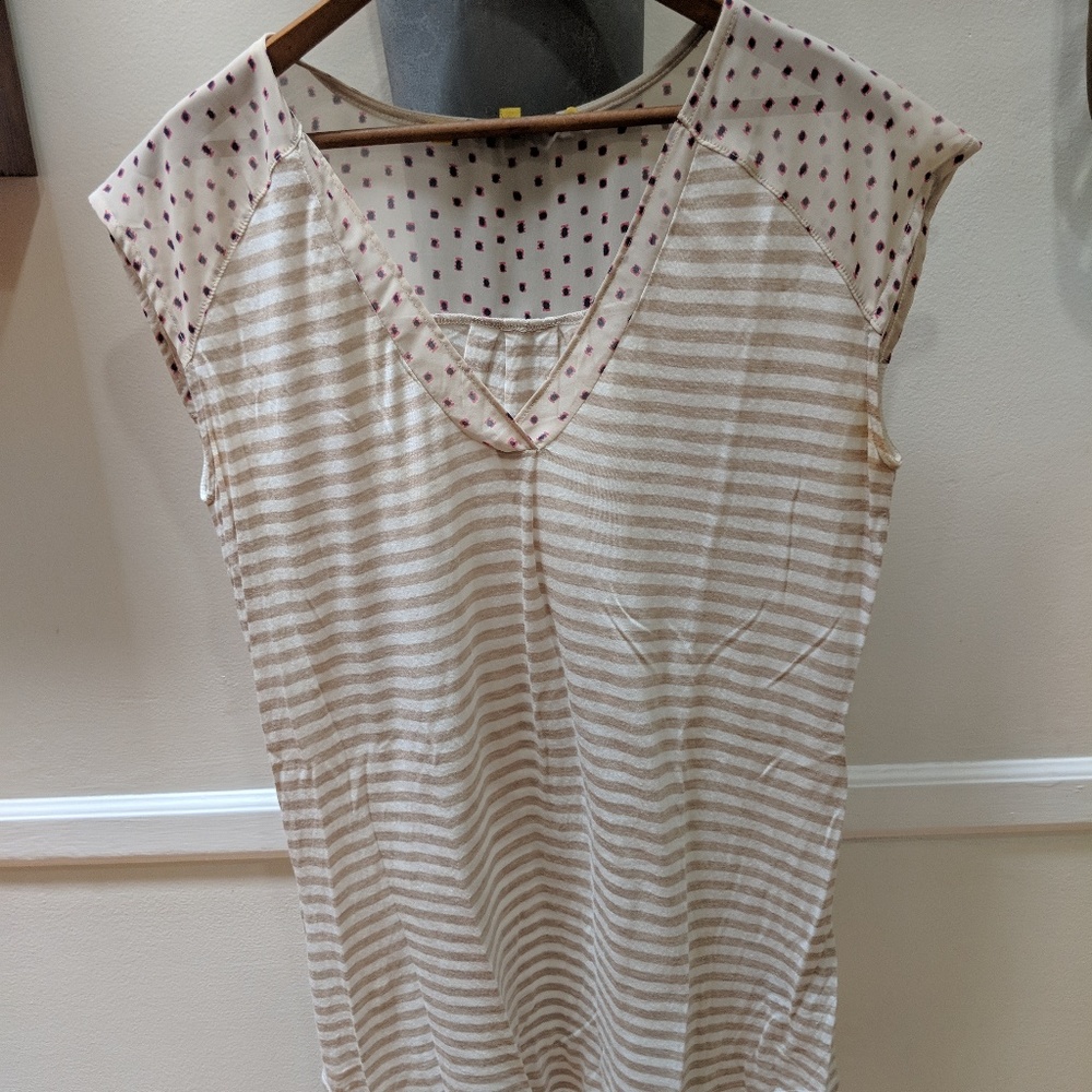 Little Yellow Button Anthropologie t-shirt tunic